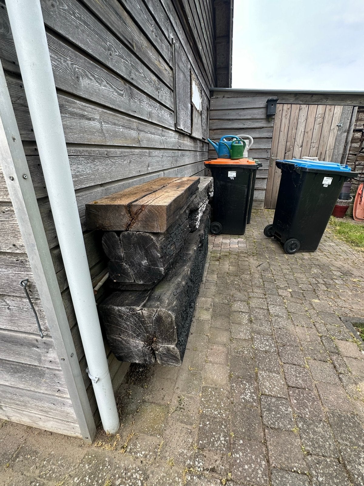 Grote eiken balken en plank - diverse afmetingen, Doe-het-zelf en Verbouw, Hout en Planken, Ophalen, Gebruikt, Eiken, 50 mm of meer