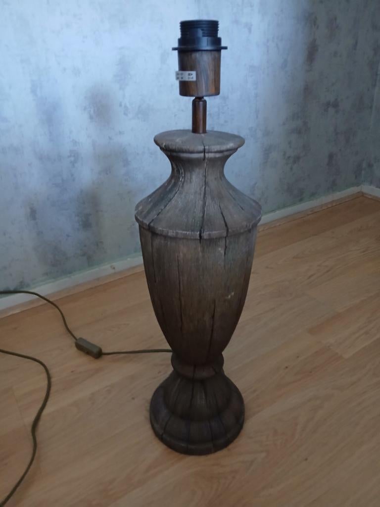 Houten lampenvoet, Ophalen of Verzenden, Zo goed als nieuw, Hout, Minder dan 50 cm