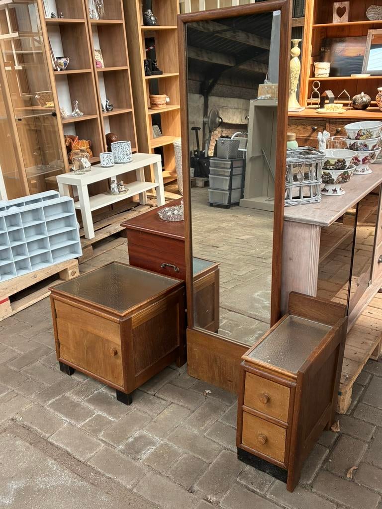 3 delig Vintage kaptafel, Antiek en Kunst, Ophalen