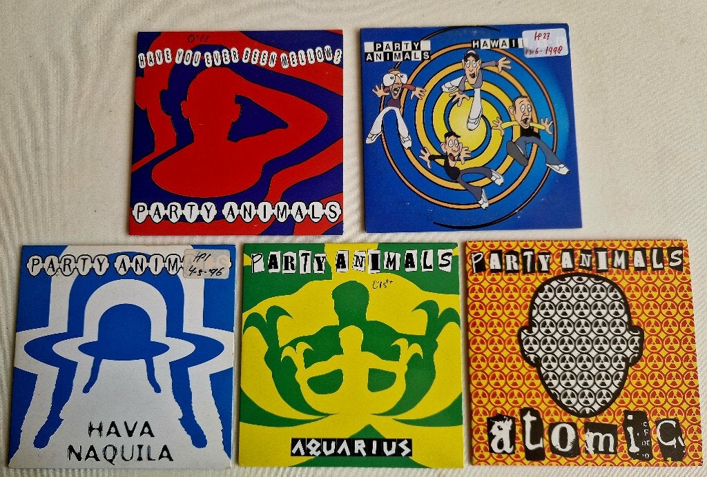Party Animals CD Singles Collectie (5 stuks), Ophalen, Gebruikt, Hardcore, Single