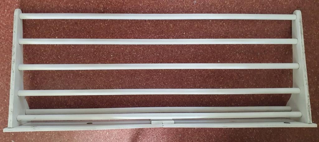 Houten handdoekenrek voor boven badkamerdeur, Ophalen, Gebruikt, Wit, Handdoekenrek