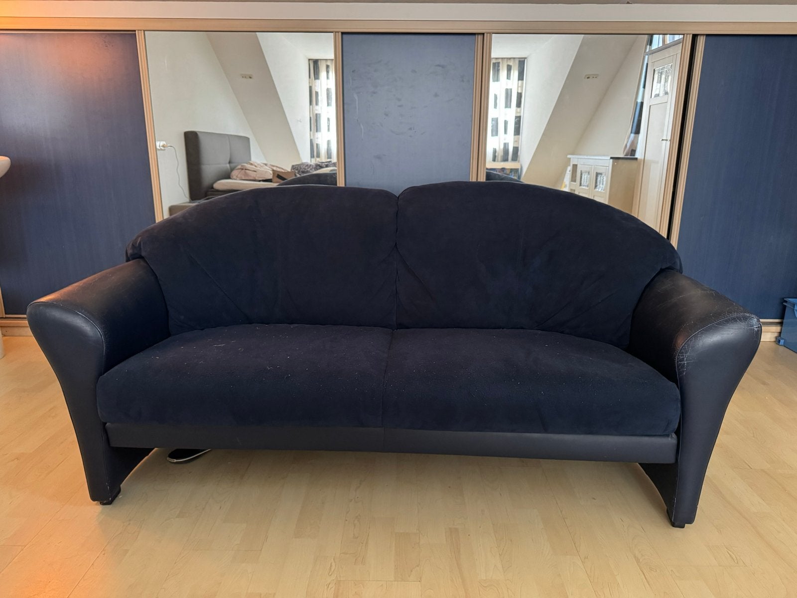 Leolux bank - comfortabel en stijlvol, Ophalen, Gebruikt, 150 tot 200 cm, Driepersoons