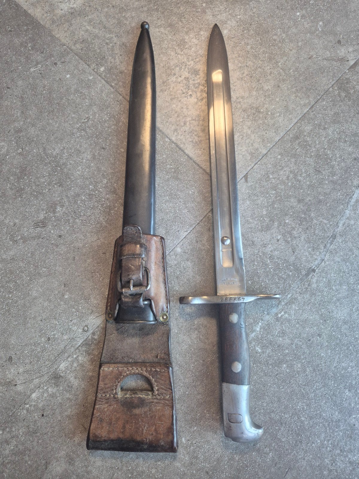 Schmidt Rubin bajonet type  2 !!!, Ophalen of Verzenden, Landmacht, Overige gebieden, Mes of Dolk