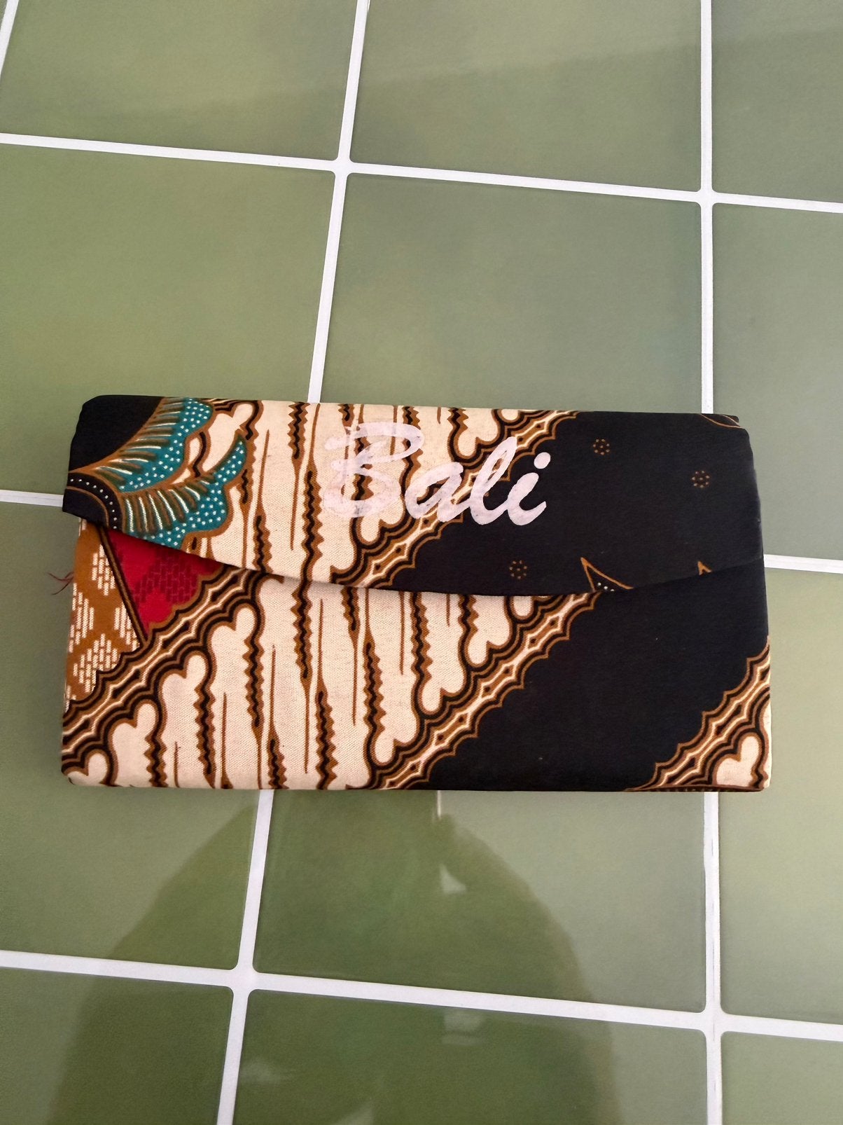 Portemonnee bali batik, Ophalen of Verzenden, Nieuw, Zwart, Overige merken