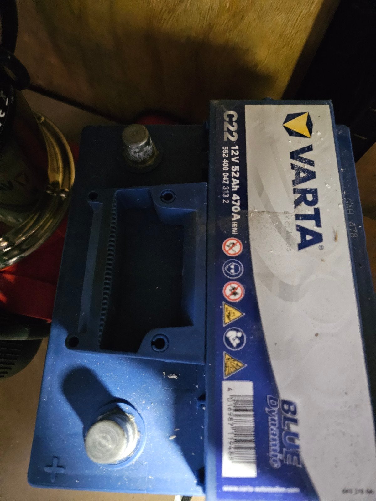 Varta Blue Dynamic C22 12V 52Ah 470A accu, Ophalen of Verzenden, Gebruikt