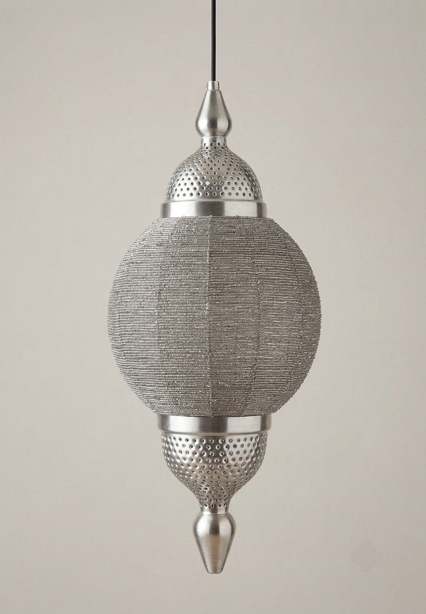 Ranex hanglamp Jamila zilver oosters nieuw!, Ophalen of Verzenden, Metaal