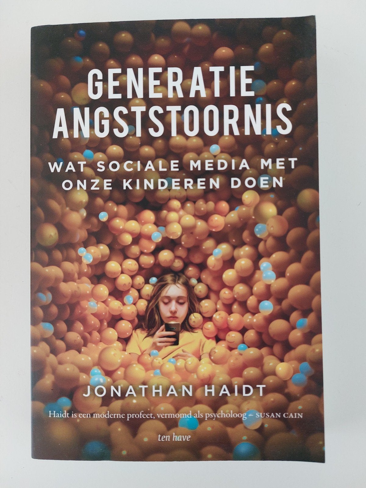 Jonathan Haidt - Generatie angststoornis, Boeken, Filosofie, Ophalen of Verzenden, Zo goed als nieuw, Jonathan Haidt