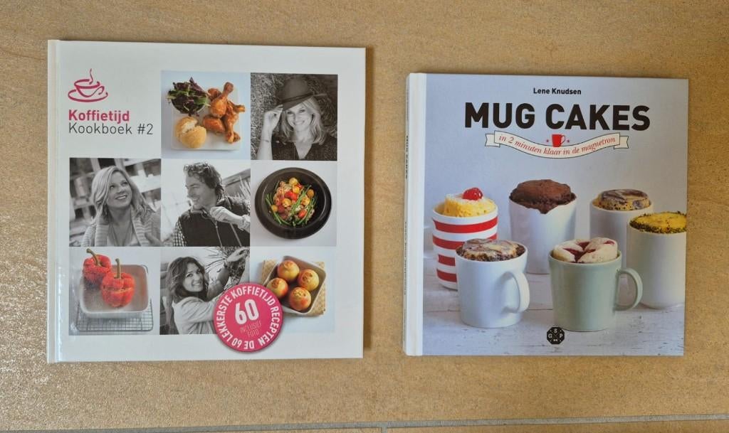 2 Kookboeken, Koffietijd en Mug Cakes - Nieuw, Boeken, Ophalen of Verzenden, Nieuw