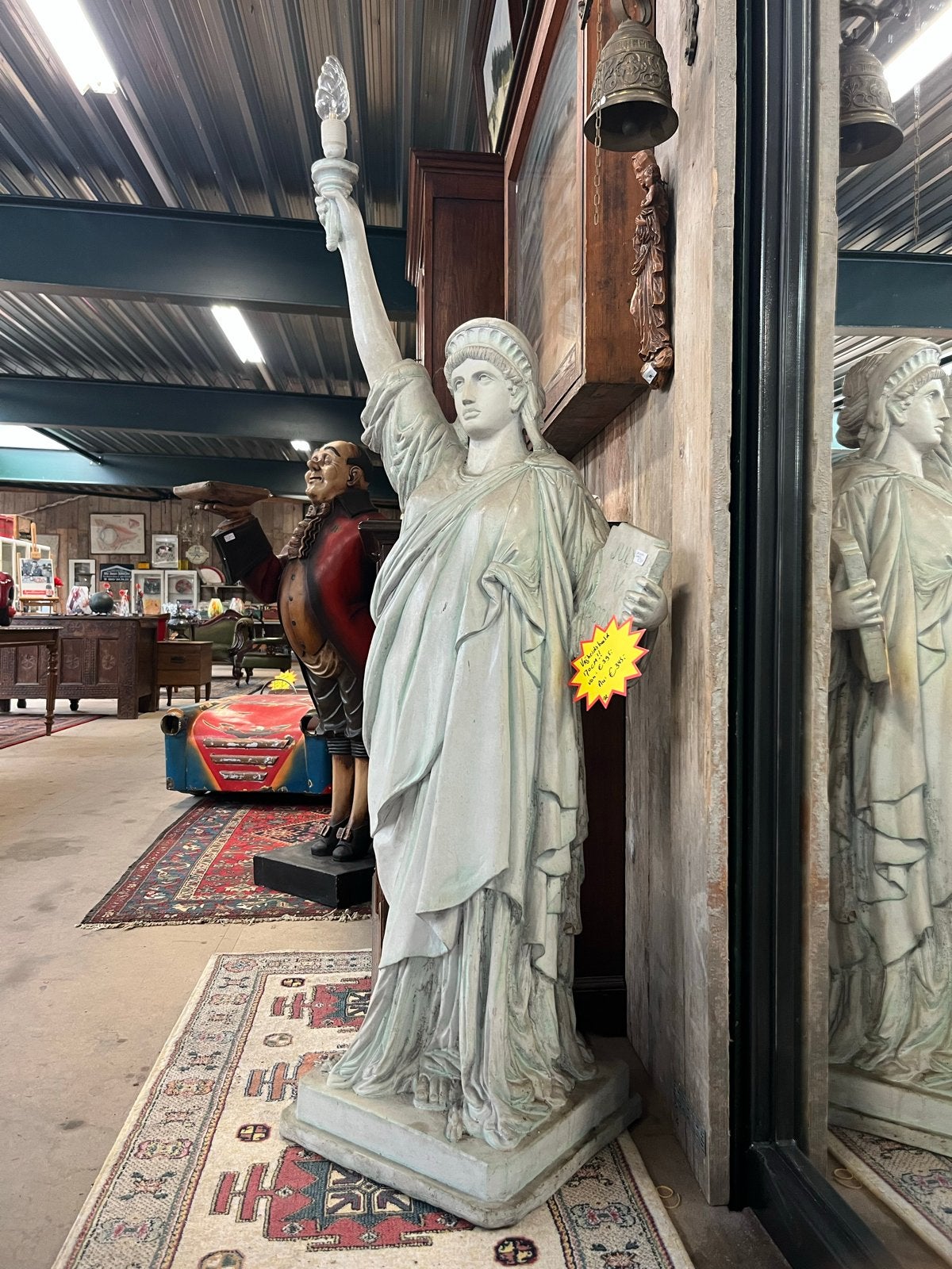 Vrijheidsbeeld polyester 170cm - Blikvanger Horeca/Mancave, Ophalen, Kunststof, 1 meter - 2 meter, Beeld