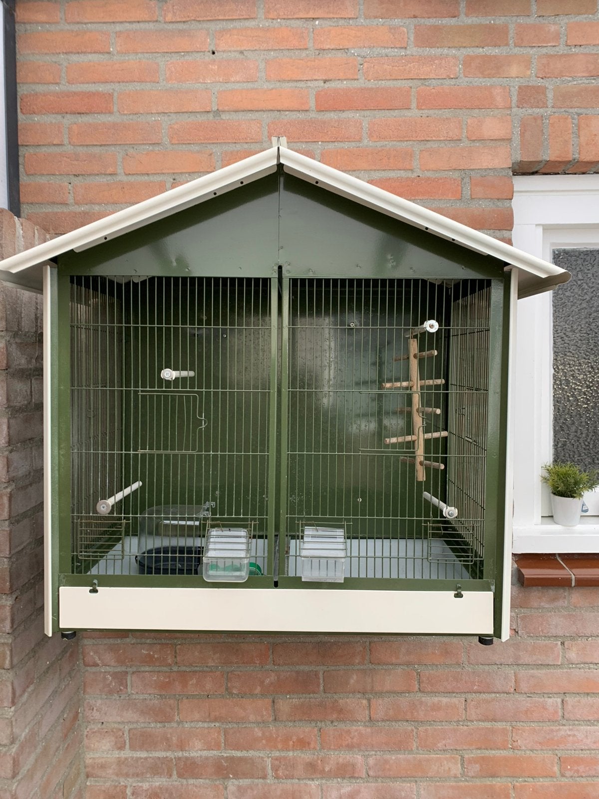 Vogelkooi voor buiten, Ophalen, Zo goed als nieuw, Metaal, Vogelkooi