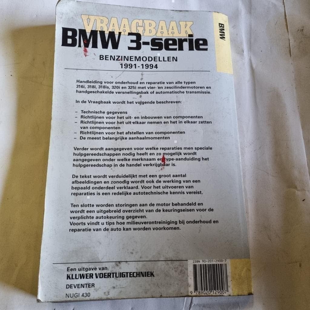 vraagbaak bmw 3 serie PH OLVING, Ophalen of Verzenden