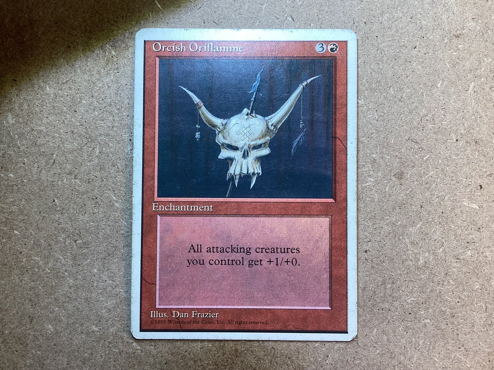 1x Orcish Oriflamme (Light Played), Ophalen of Verzenden, Gebruikt, Losse kaart