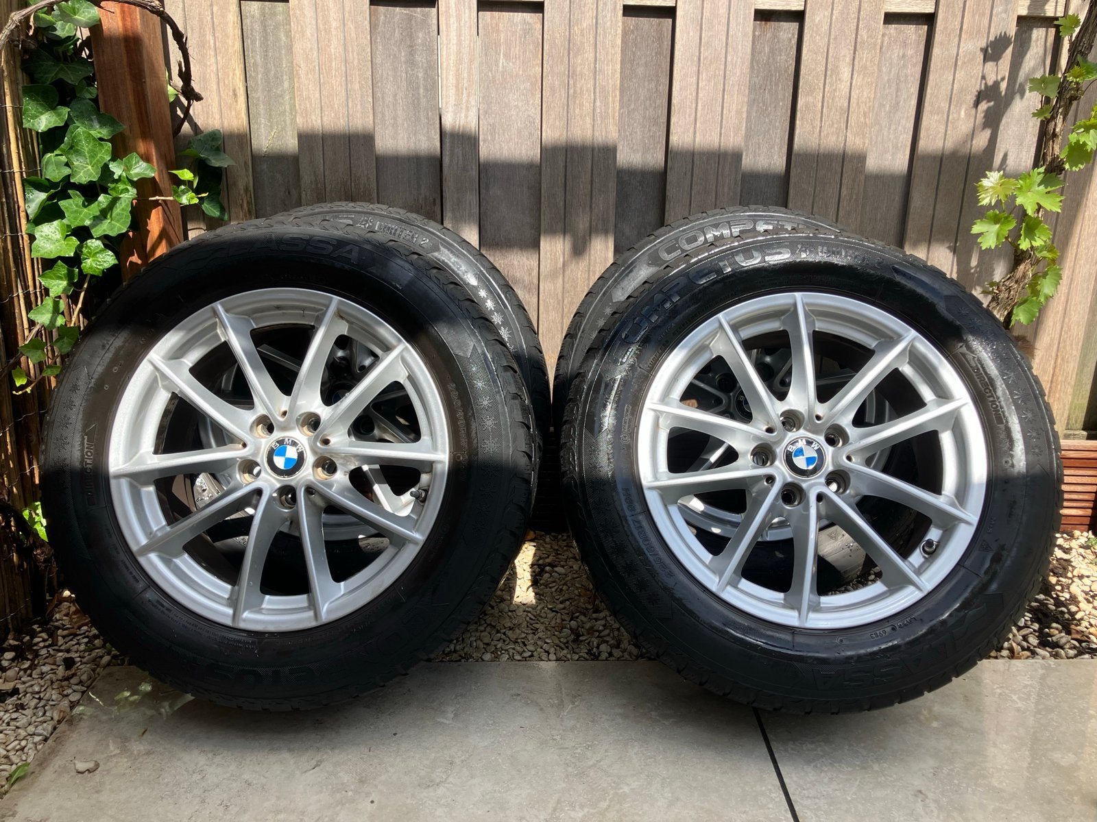 Winterbanden met stalen velgen 225/60/R17 BMW 5/6/7 serie, Ophalen, Gebruikt