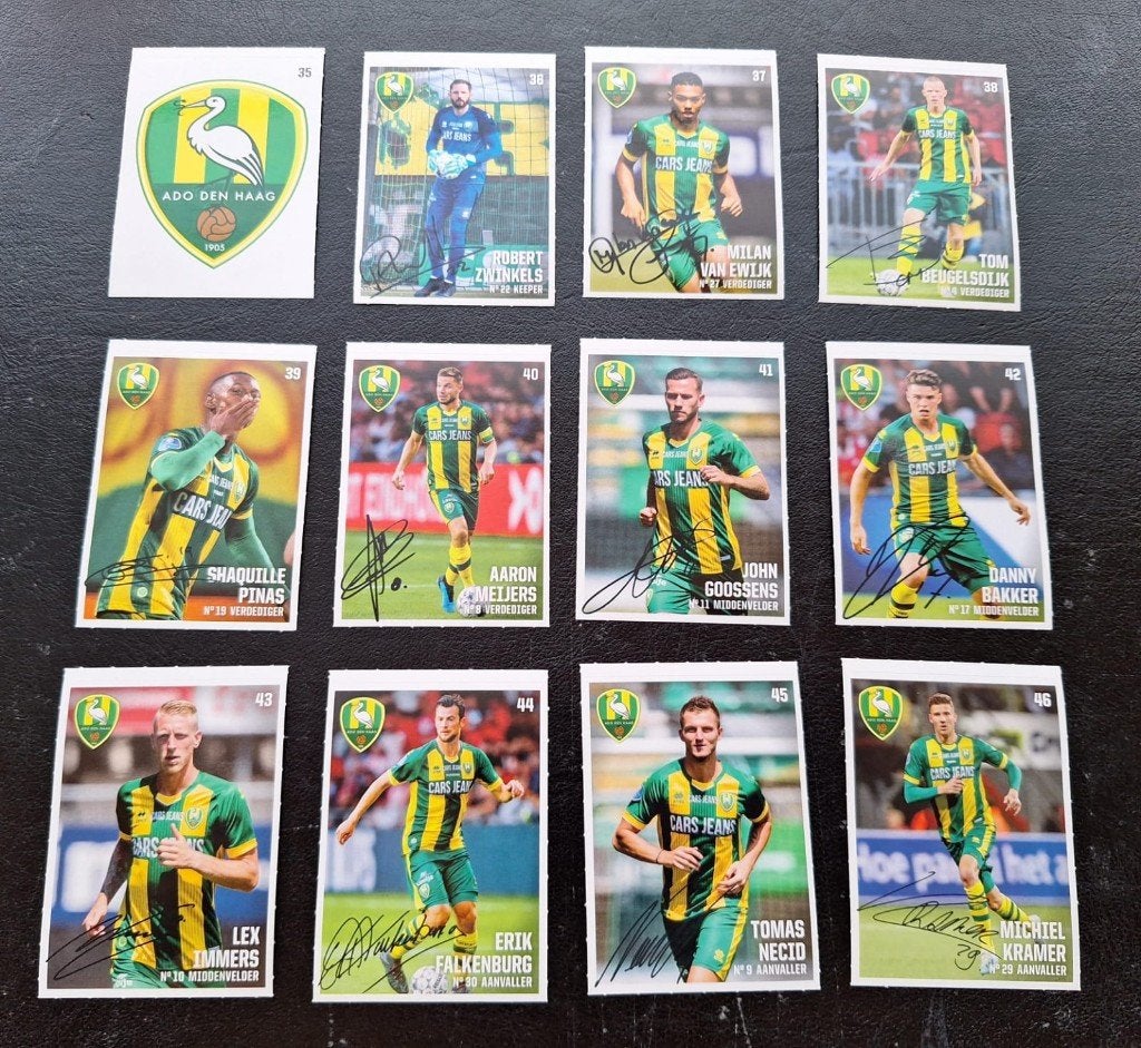 Complete set stickers ADO Den Haag 2019/20, Verzamelen, Sportartikelen en Voetbal, Zo goed als nieuw, Poster, Plaatje of Sticker