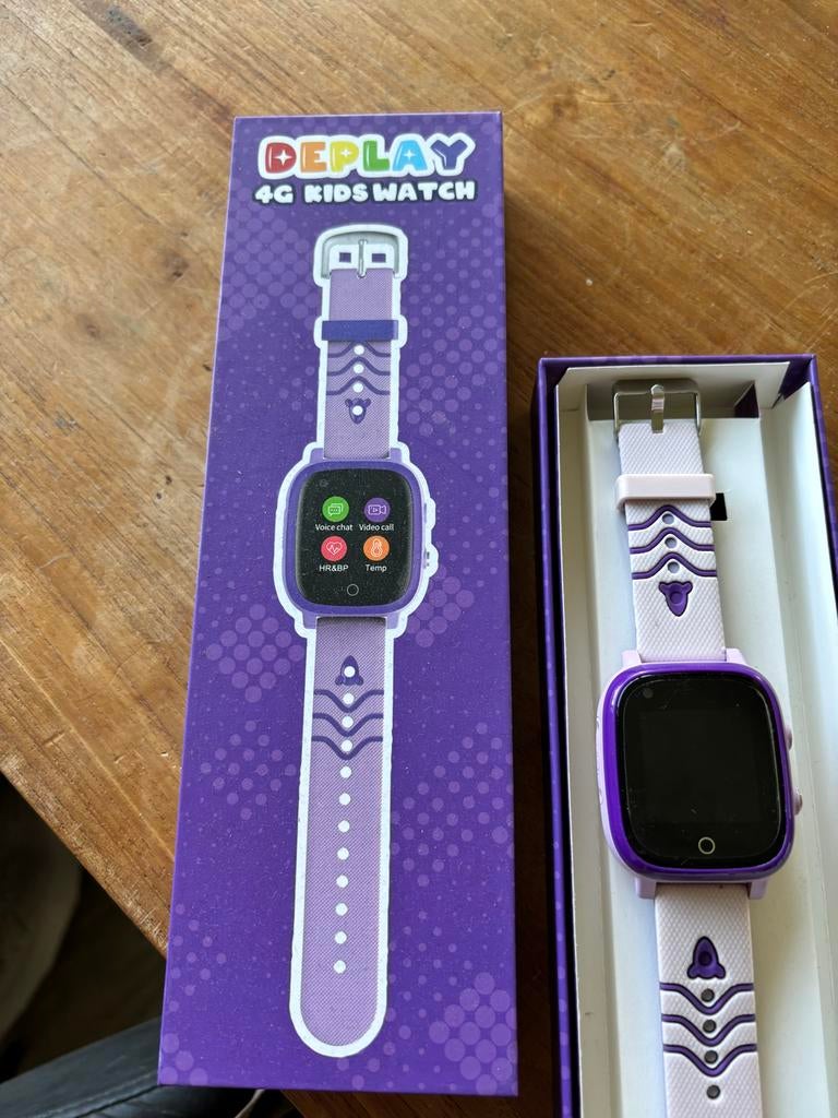 Deplay 4G Kids Watch - Paars Smartwatch voor Kinderen, Ophalen of Verzenden, Nieuw, Paars, Jongen of Meisje