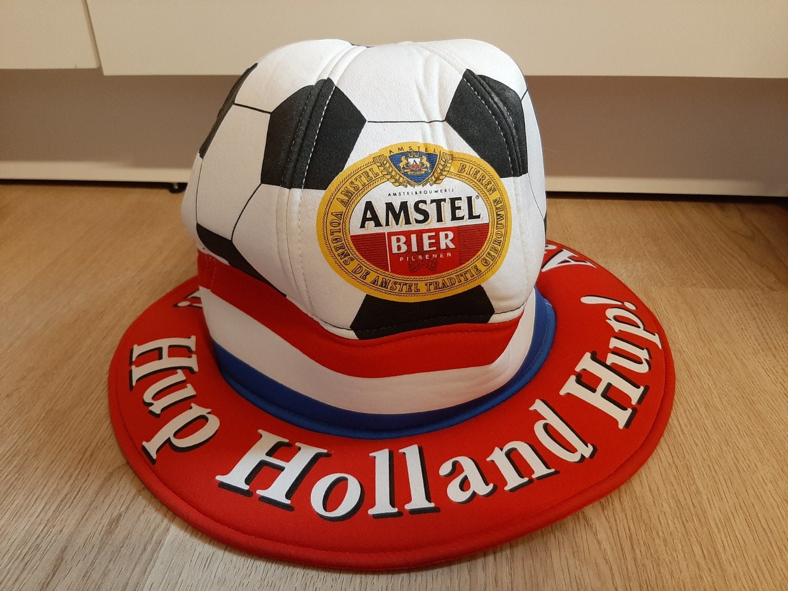 Amstel bier hup holland hup voetbal hoed wk, Ophalen of Verzenden