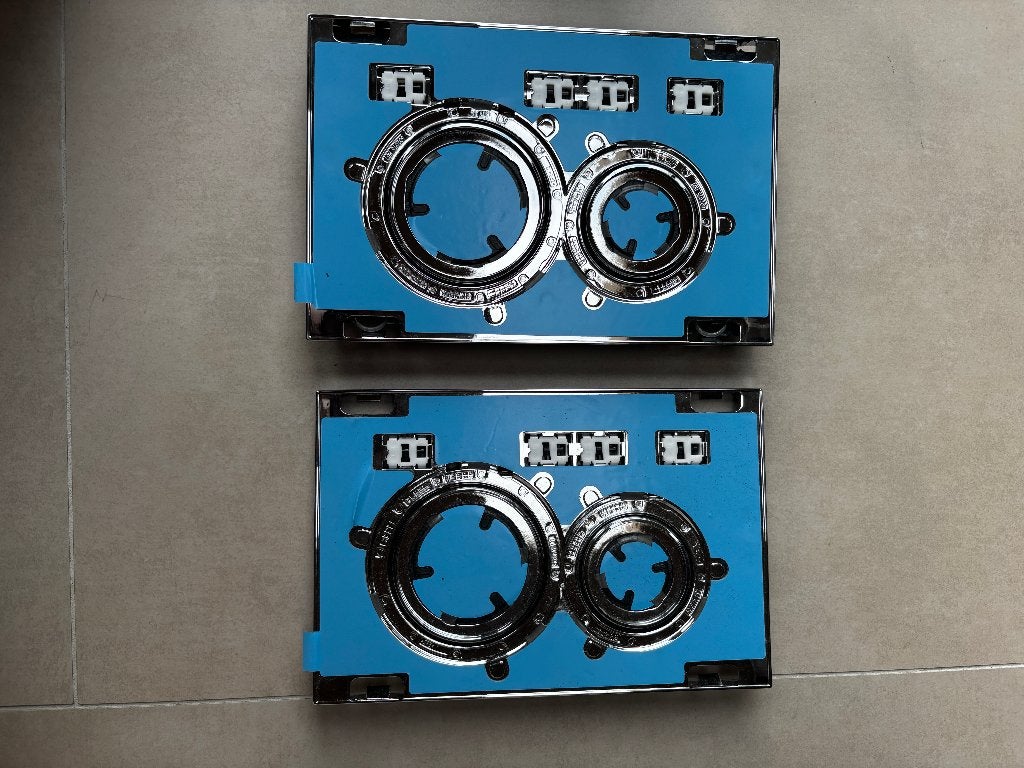2x Geberit Sigma20 bedieningsplaat - nieuw, Ophalen of Verzenden, Nieuw, Chroom, Toilet