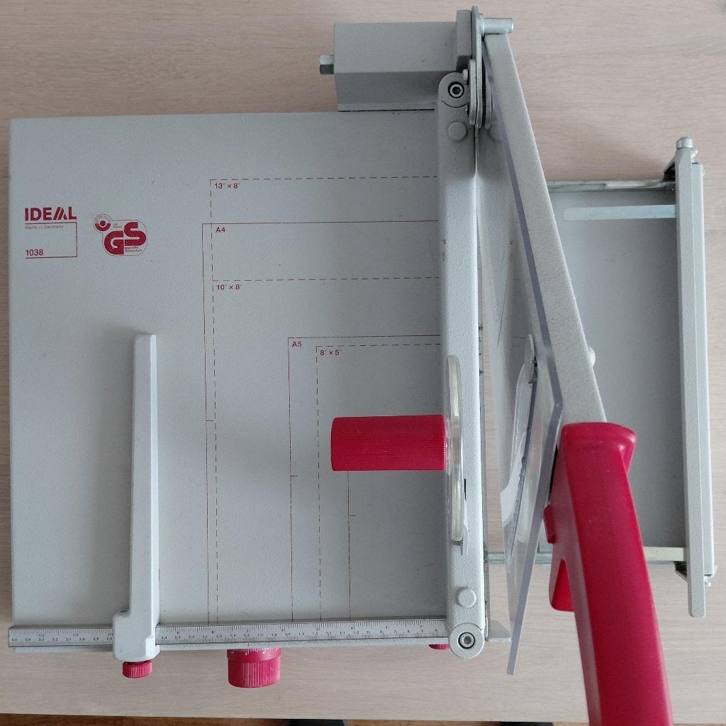 Papier Snijmachine IDEAL 1038  , 356x403mm, Ophalen, Gebruikt, Overige thema's, Overige typen