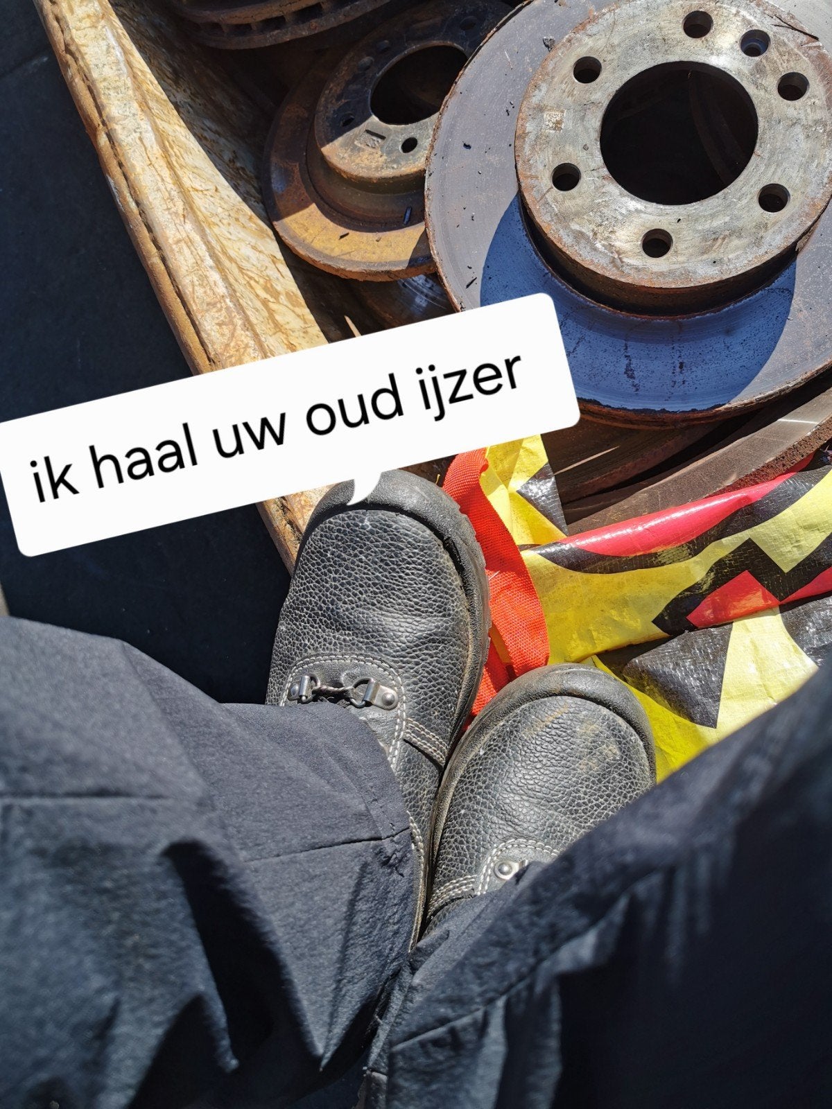 ik haal uw oud ijzer gratis af, Ophalen, Gebruikt, Aluminium