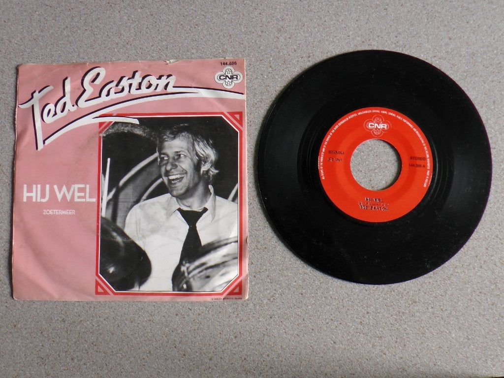 Ted Easton - Hij wel VINYL SINGLE, Cd's en Dvd's, Gebruikt, 7 inch, Pop, Fotohoes