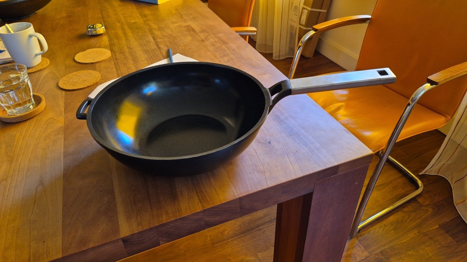 Brabantia Wokpan - nieuw, Overige materialen, Nieuw, Ophalen of Verzenden, Geschikt voor inductie