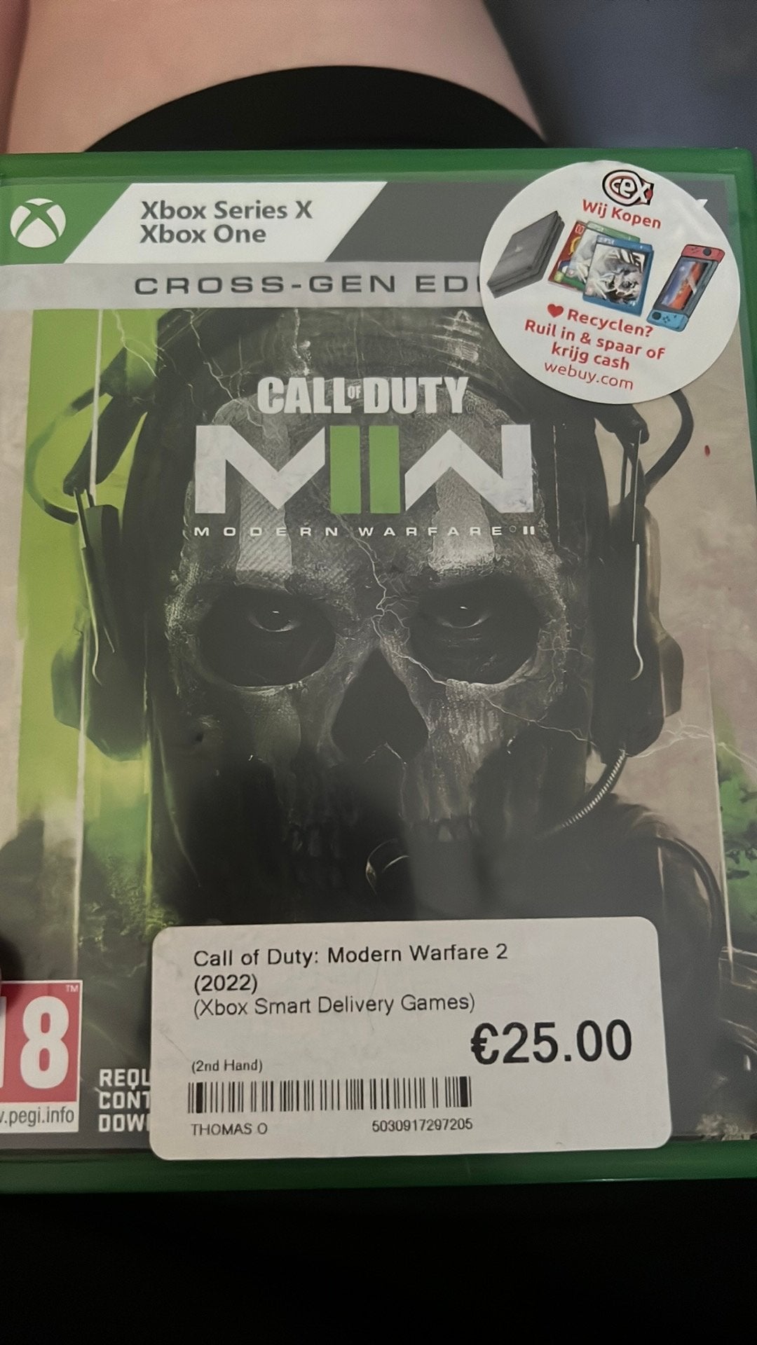 call of duty 2 de hands, Ophalen of Verzenden, Zo goed als nieuw