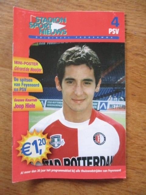 Programmaboekje 4 Feyenoord - PSV 21 september 2003, Ophalen of Verzenden, Gelezen, Watersport en Hengelsport