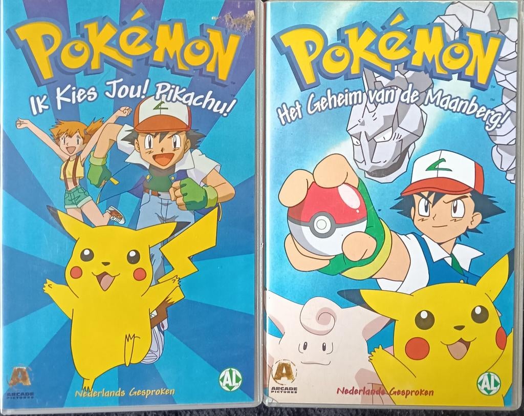 Pokemon 2x VHS, Alle leeftijden, Ophalen of Verzenden, Zo goed als nieuw, Actie en Avontuur