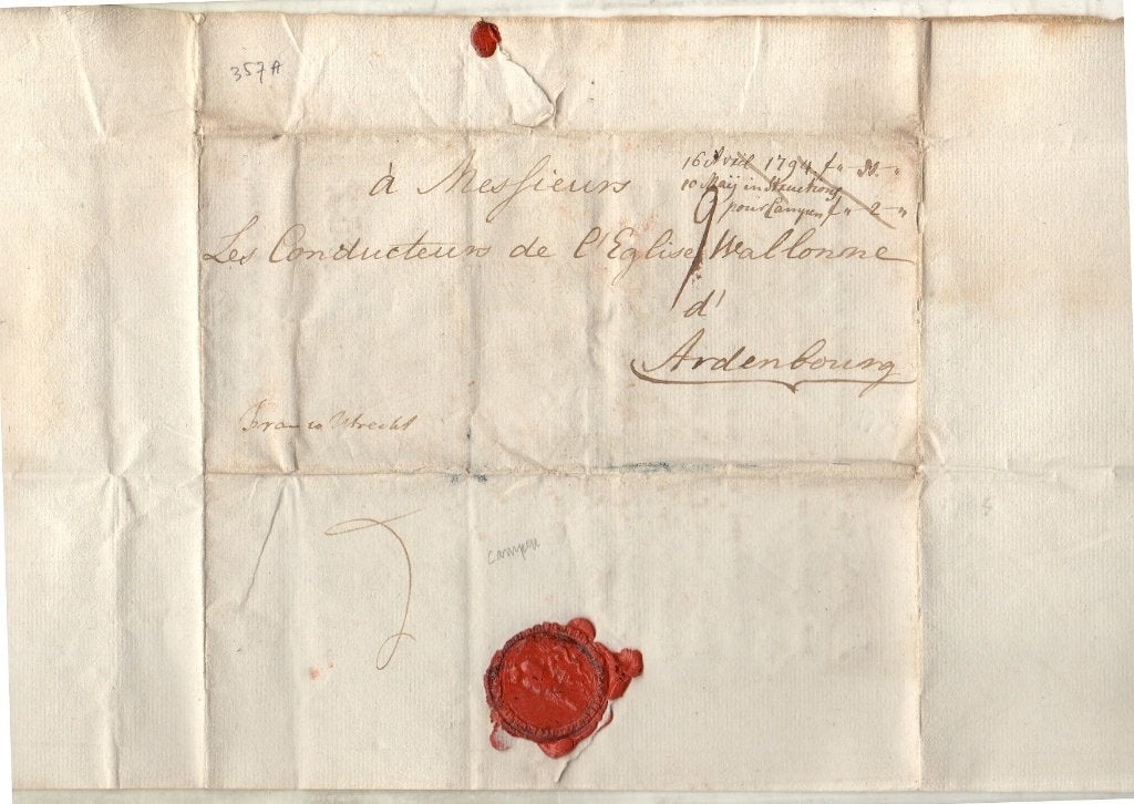1794 Verhaagen, J.Augiel Pasteur Wallonische kerk Aardenburg, Ophalen