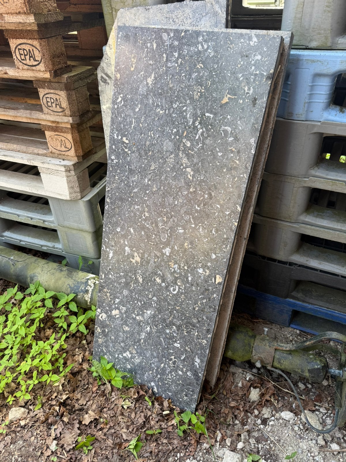Natuursteen platen - 107,5x40x4 cm - 3 beschikbaar, Doe-het-zelf en Verbouw, Ophalen, 60 cm of meer, Gebruikt, Hardsteen
