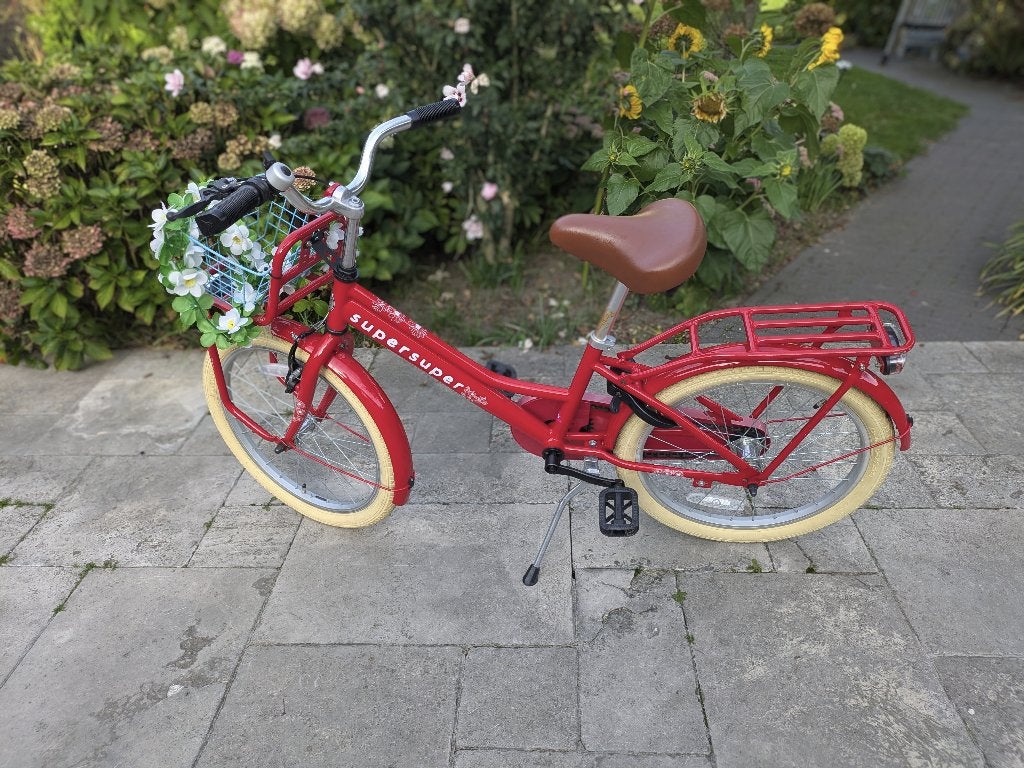 Meisjesfiets 20 inch, Ophalen, Terugtraprem, Gebruikt, Handrem