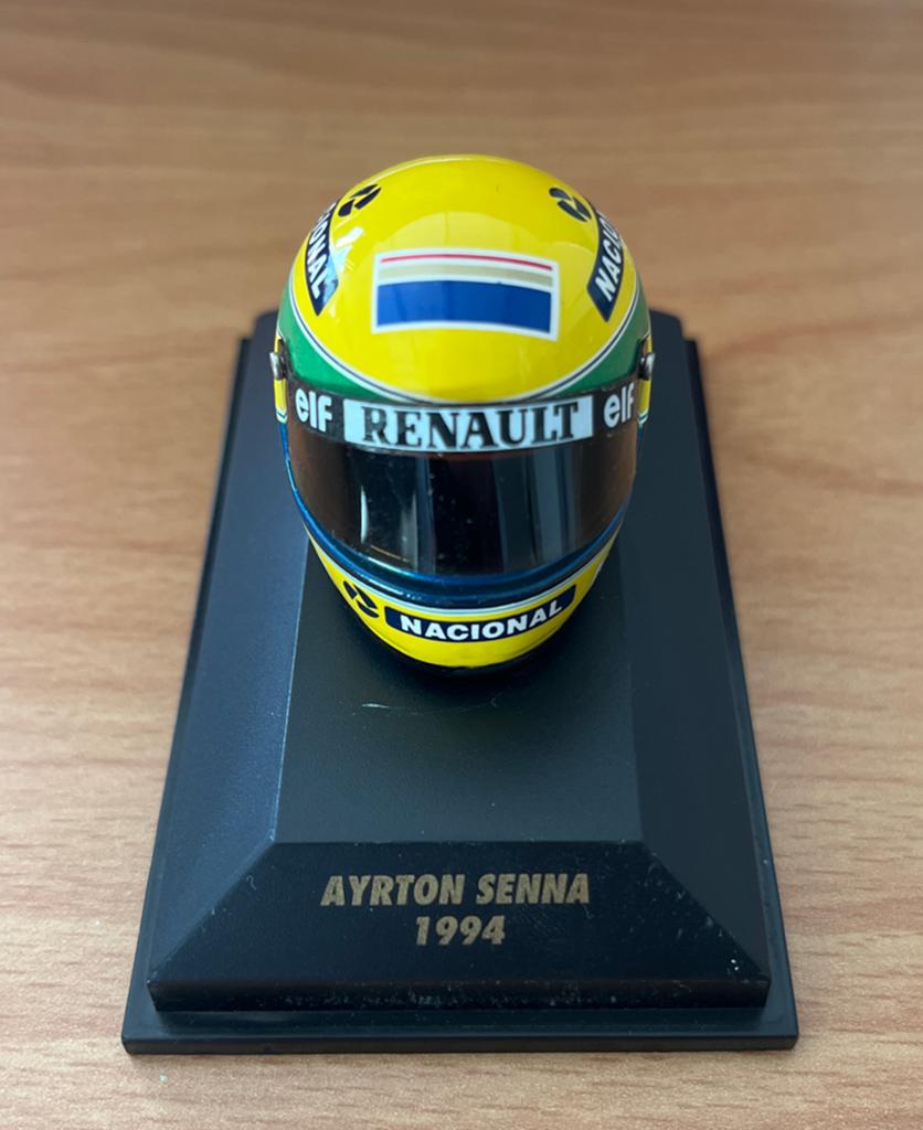 Ayrton Senna 1994 Helm Miniatuur - Formule 1 Collectible, Ophalen of Verzenden, Zo goed als nieuw, Formule 1