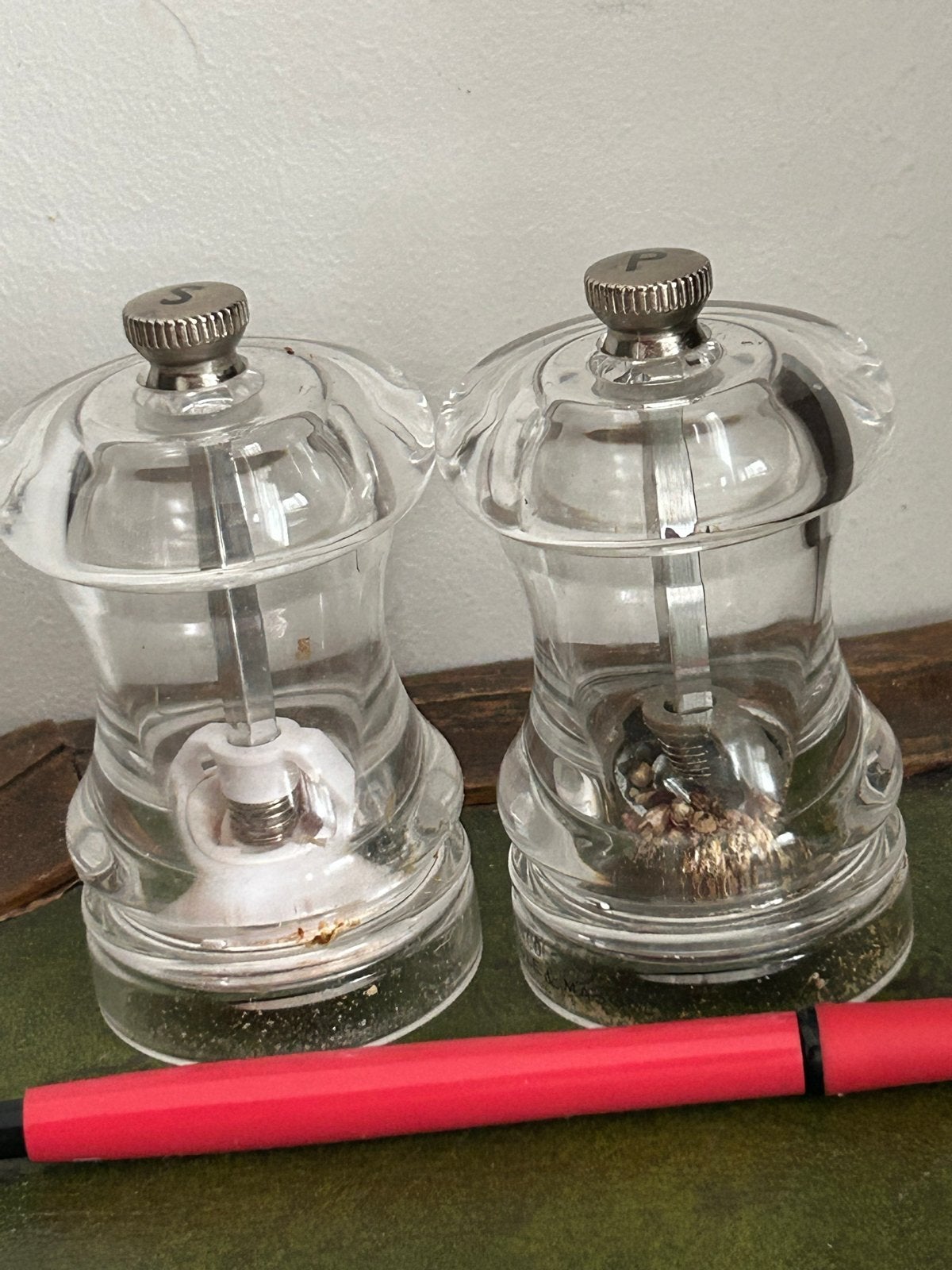Cole & Mason peper- en zoutmolen set 9cm, Overige typen, Verzenden, Zo goed als nieuw, Glas