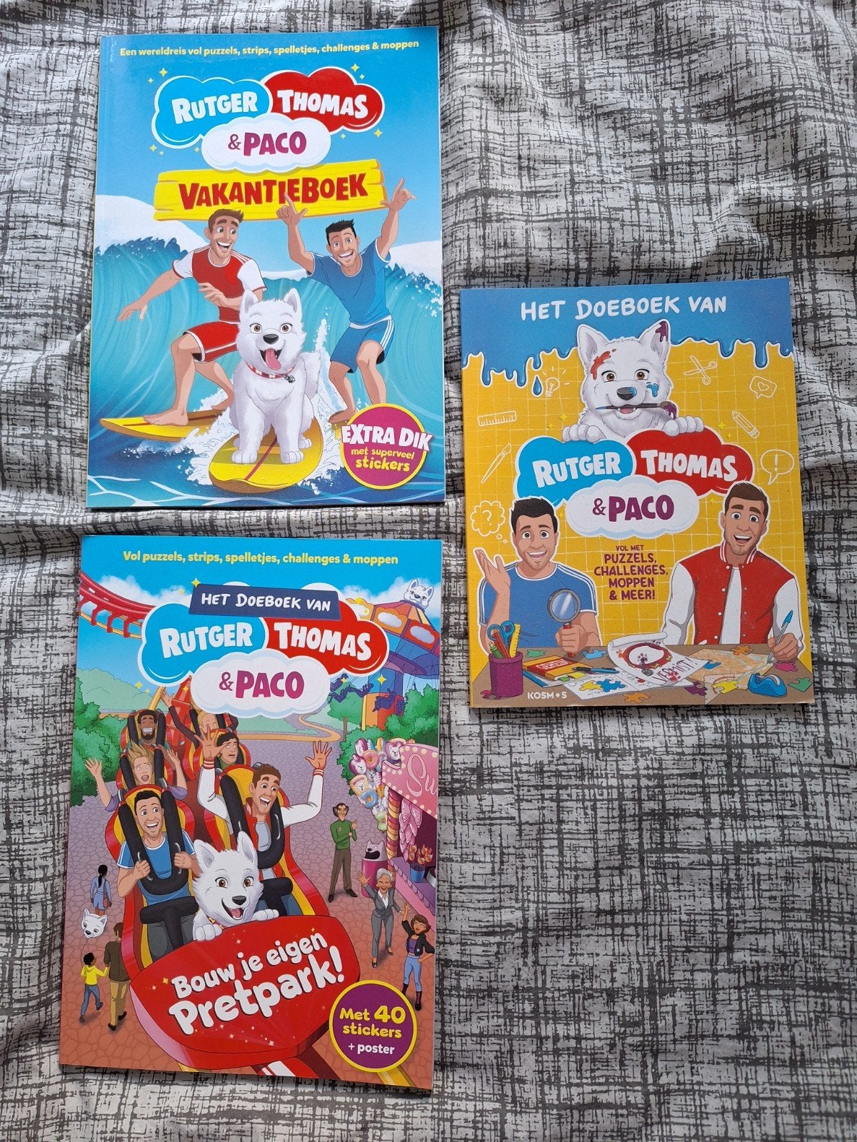 Rutger, Thomas & Paco Doeboeken - Vakantie & Pretpark, Ophalen of Verzenden, Nieuw
