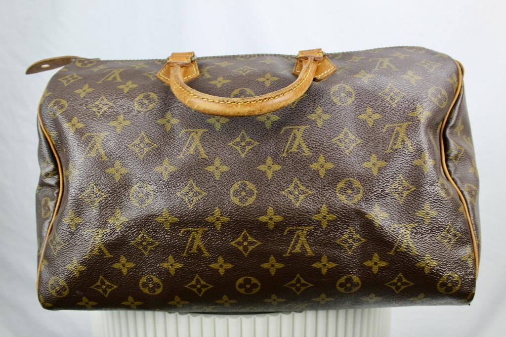Louis Vuitton Speedy 35 - 1108, Sieraden, Tassen en Uiterlijk, Tassen | Damestassen, Gebruikt, Bruin, Ophalen of Verzenden, Lv