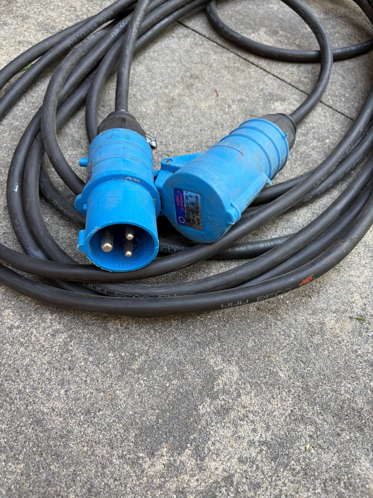 Verlengsnoer krachtstroom 32A 400V, Doe-het-zelf en Verbouw, Ophalen, Gebruikt, Kabel of Snoer