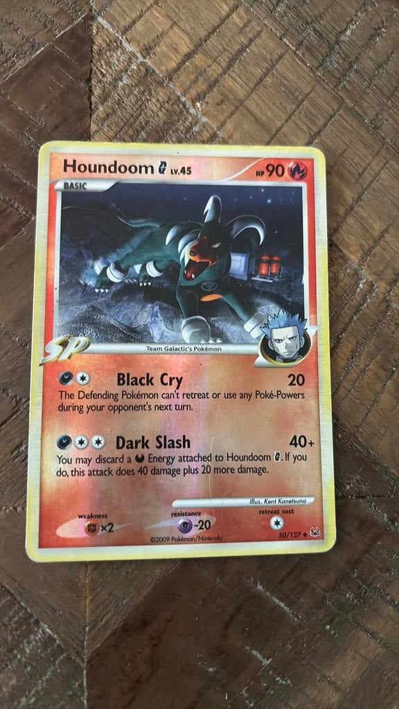 Pokomon Houndoom 50/127 Reverse Holo, Ophalen of Verzenden, Gebruikt