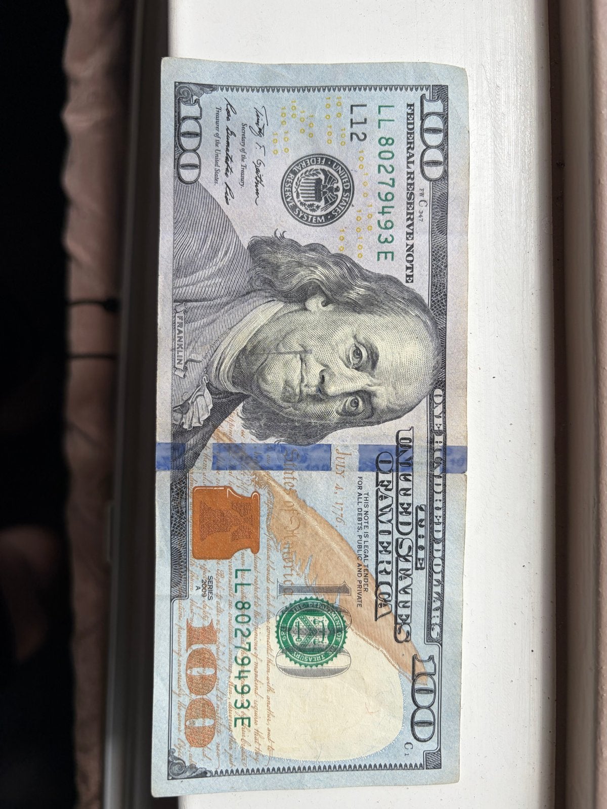 Honderd dollar biljet - VS, Postzegels en Munten, Bankbiljetten | Amerika, Ophalen, Noord-Amerika, Los biljet