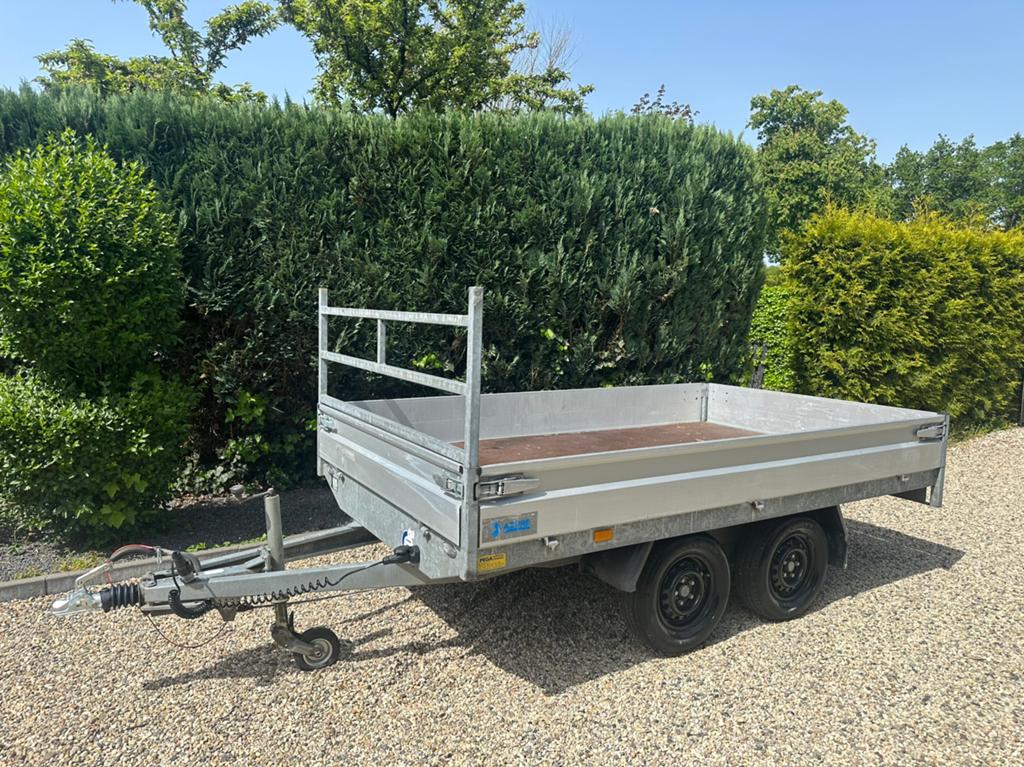 Zeer nette Hapert plateau wagen 310x185 2000kg, Ophalen of Verzenden, Zo goed als nieuw