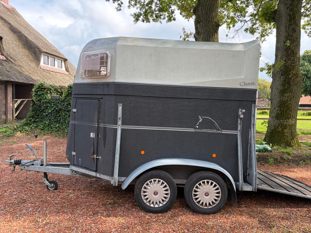 Bockman Classic 2 paards trailer, verhoogd 2.35, Ophalen, Gebruikt, Polyester, 2-paards trailer