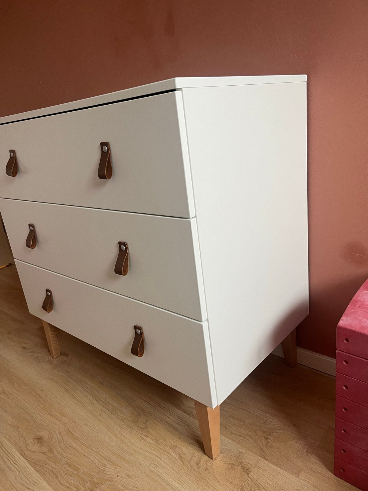 Witte commode / ladekast Bopita Indy, Ophalen, 50 tot 70 cm, 100 cm of meer, Zo goed als nieuw