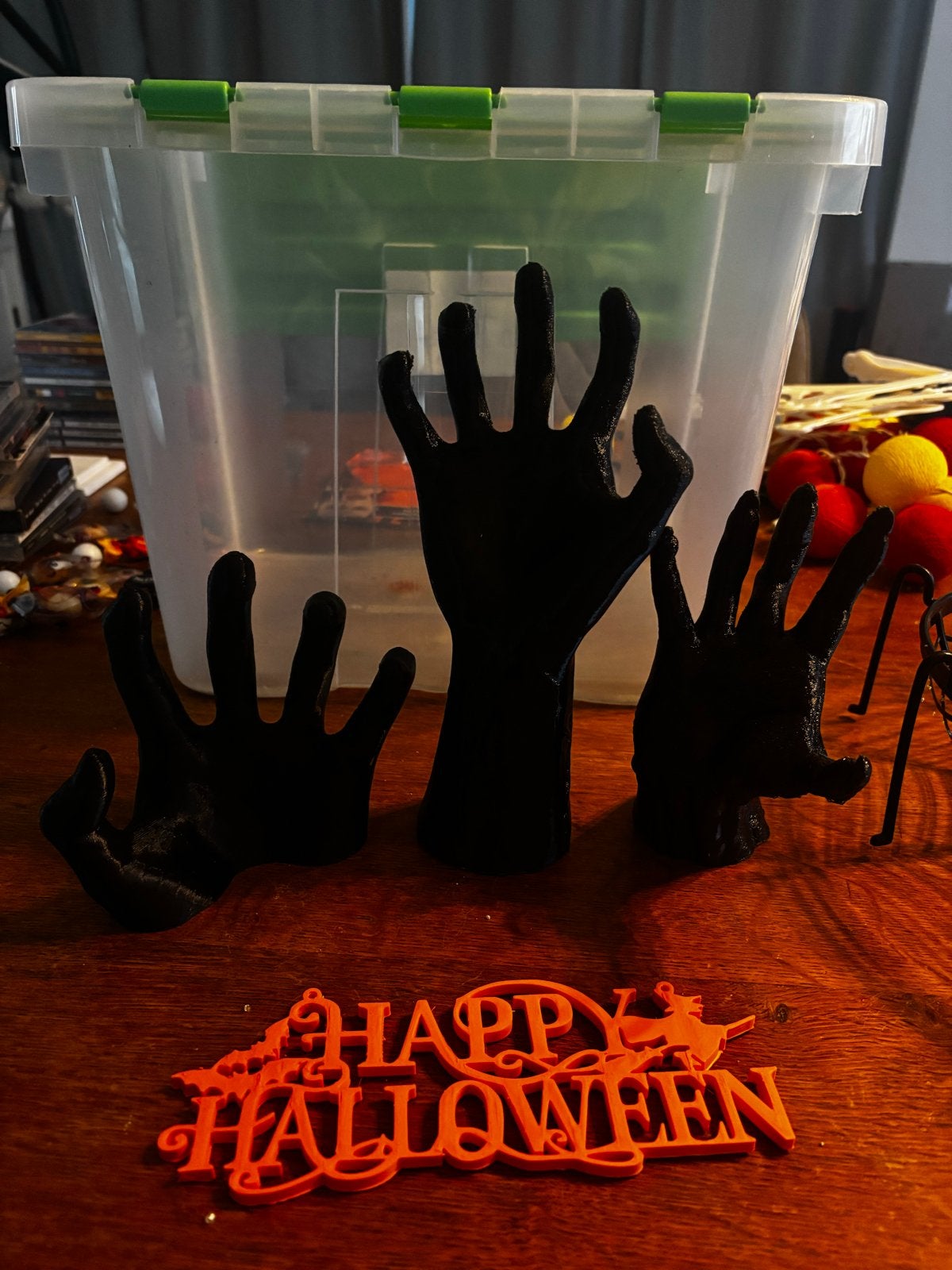 Groot Halloween Decoratiepakket, Ophalen of Verzenden, Gebruikt, Feestartikel, Halloween of Griezel