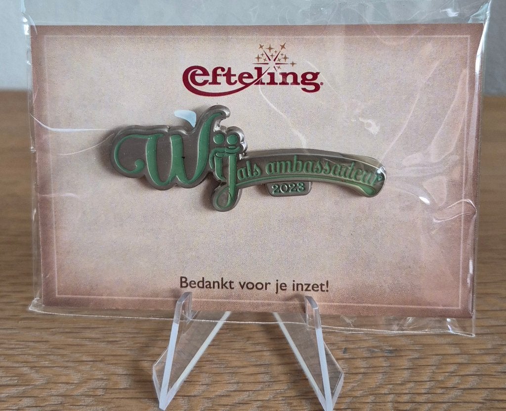 Efteling Personeels pin "Wij als Ambassadeur 2023", Ophalen of Verzenden, Nieuw, Button of Speldje