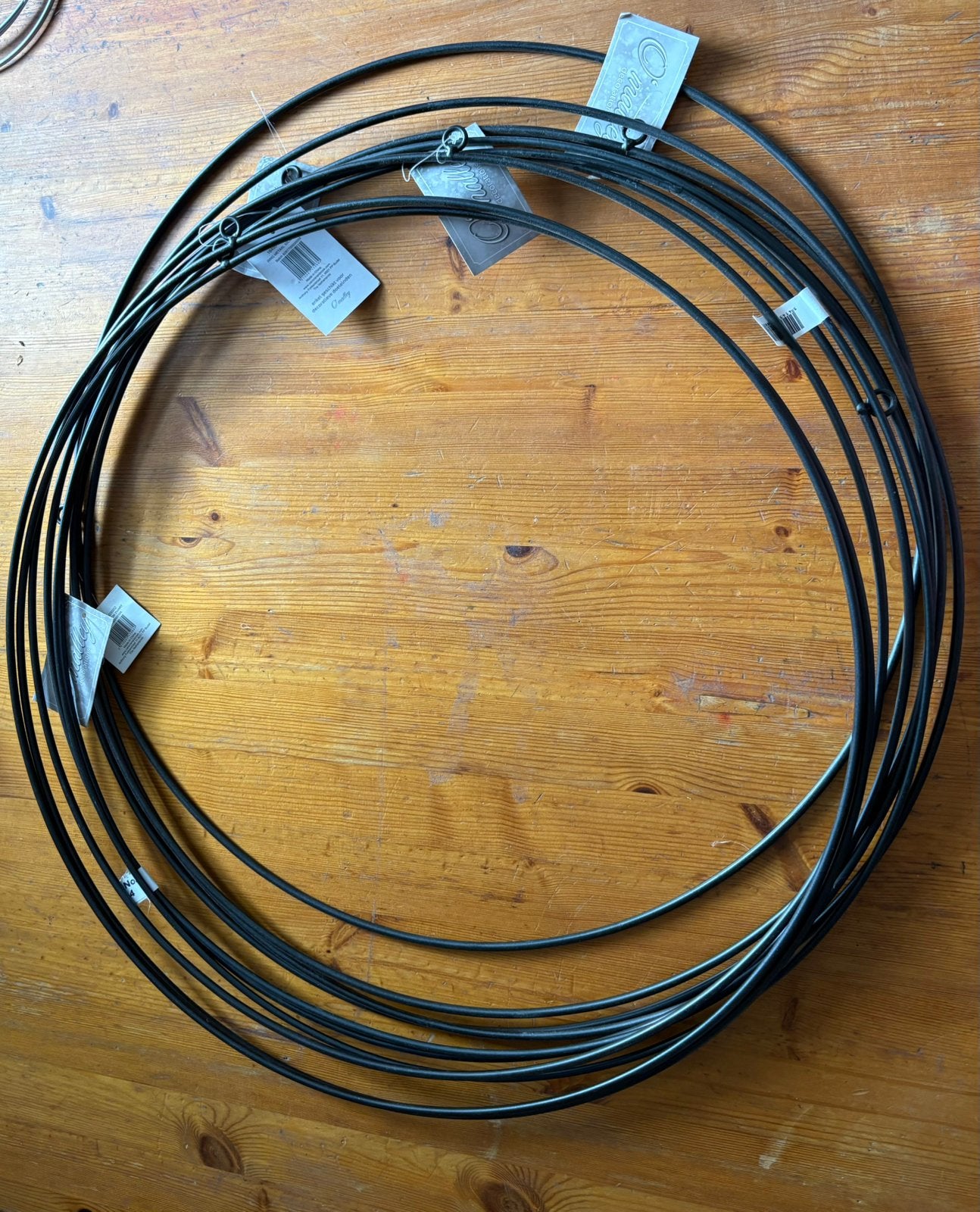 10 stuks zwart metalen ring 50cm nieuw hobby workshop, Huis en Inrichting, 50 cm, Ophalen of Verzenden, Nieuw, Metaal