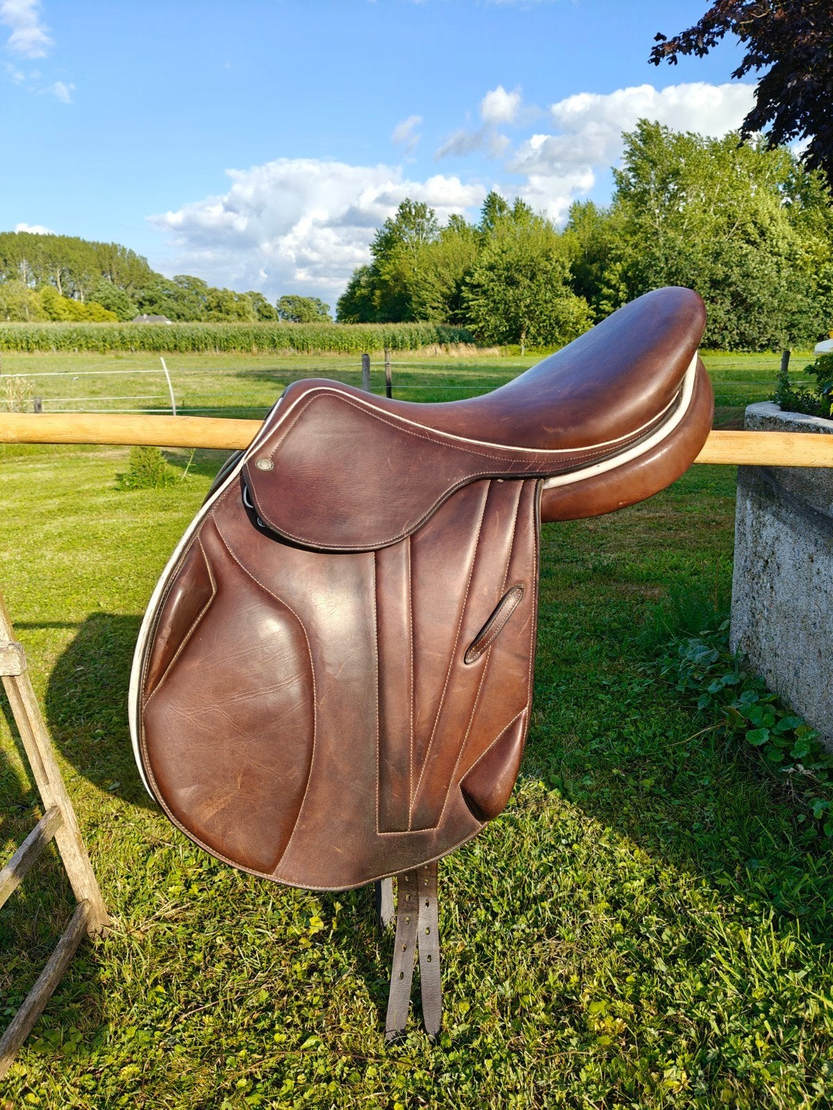 Colbert Brother eventing zadel 17,5 inch, Dieren en Toebehoren, Paarden en Pony's | Zadels, L (17.5 inch), Close contact, Zo goed als nieuw