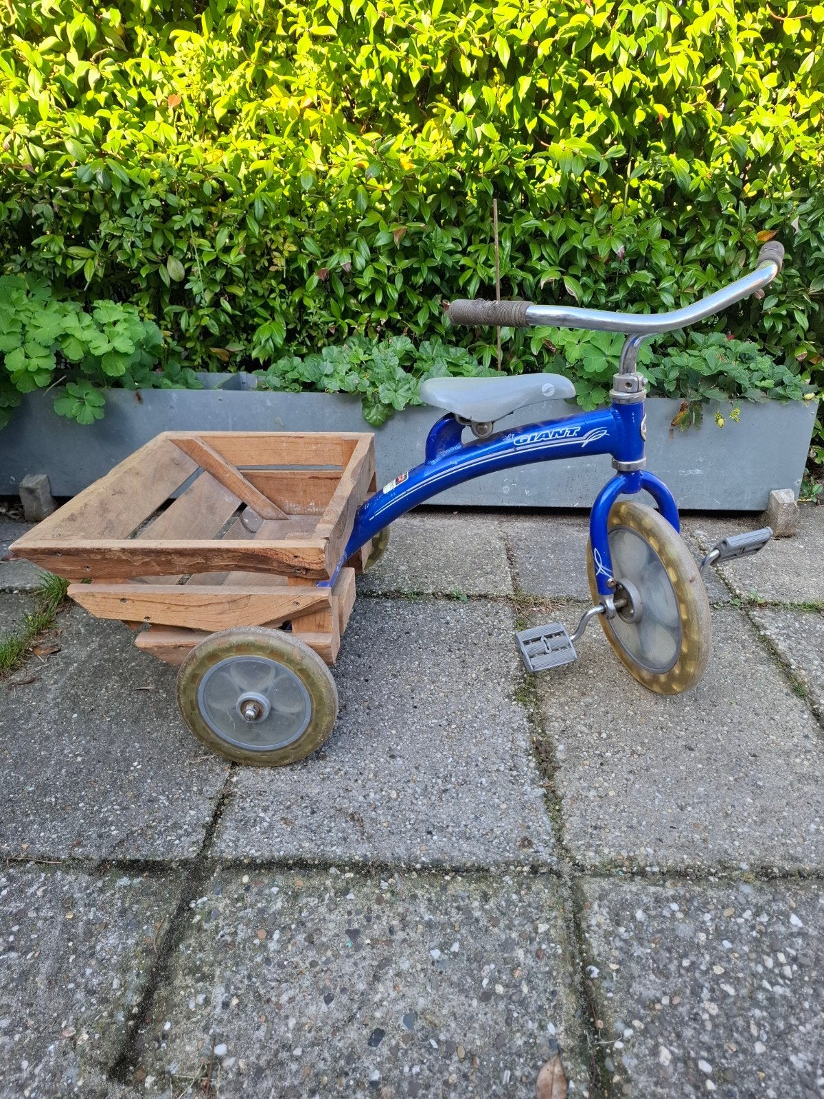 Giant driewieler met zelfgemaakte bak, Fietsen en Brommers, Ophalen, Gebruikt, Giant