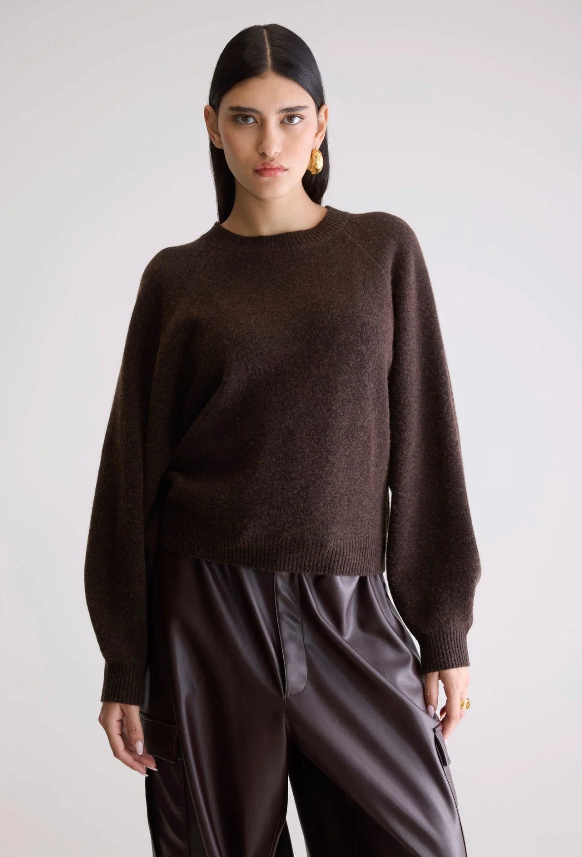 Bellerose prachtige zachte bruine 80% wol trui 38/M, Ophalen of Verzenden, Nieuw, Maat 38/40 (M), Bruin