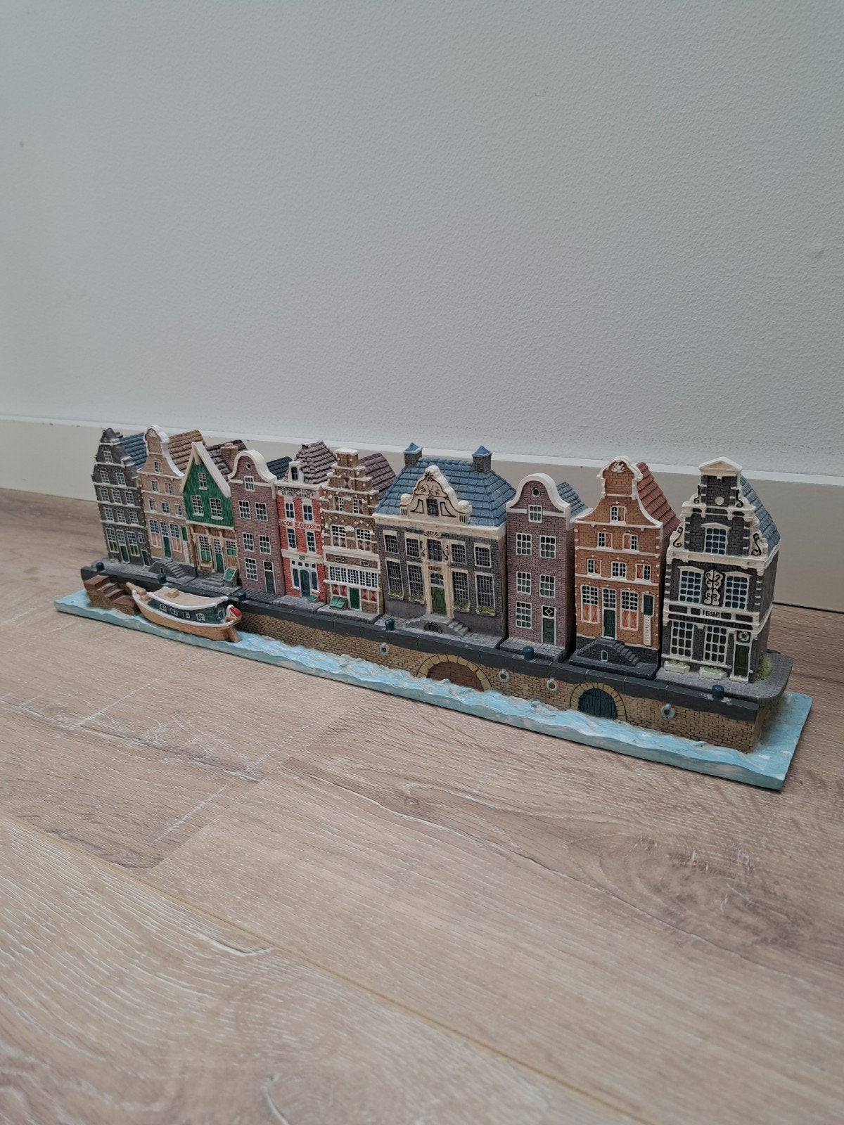 Blokker huisjes Amsterdamse Grachtenpandjes Set 1996, Ophalen of Verzenden, Gebruikt