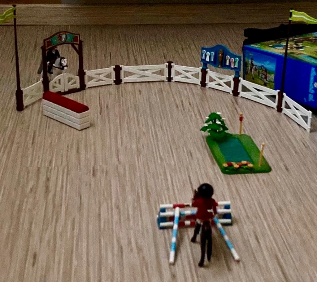 PLAYMOBIL wedstrijd arena, Ophalen of Verzenden, Zo goed als nieuw, Complete set