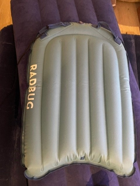 Radbug opblaasbaar bodyboard, Ophalen of Verzenden, Zo goed als nieuw, Overige typen, Met koord